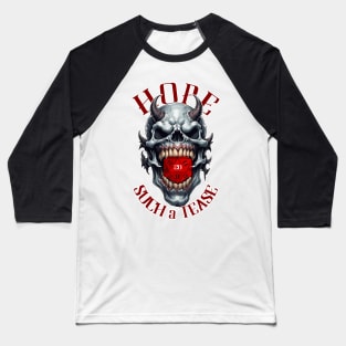 Demonic Skull D20 for your tabletop session Baseball T-Shirt